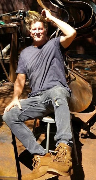 Peter Deise in his studio
