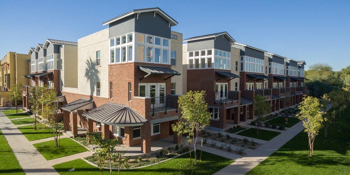 McKinley Row townhomes at Fourth Avenue and McKinley